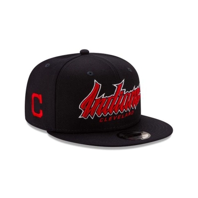 Cleveland Indians Gorra | New Era MLB Slab 9fifty Snapback Cap Mexico - Azules
